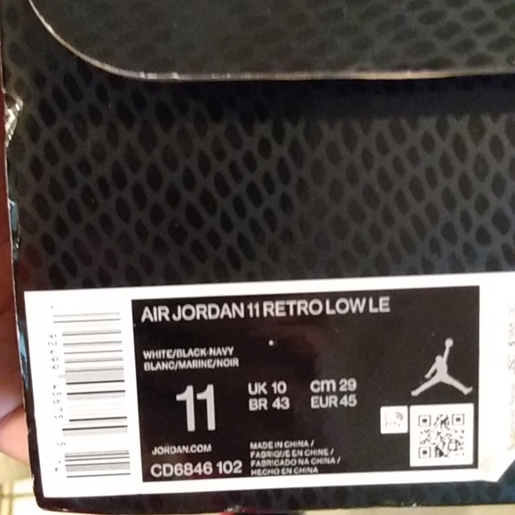 Air Jordan 11 retro low blue snakeskin - Picture 6 of 6